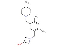 1-{2,4-dimethyl-5-[(4-methylpiperidin-1-yl)methyl]benzyl}azetidin-3-ol