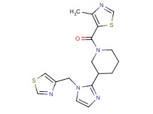 1-[(4-methyl-1,3-thiazol-5-yl)carbonyl]-3-[1-(1,3-thiazol-4-ylmethyl)-1H-imidazol-2-yl]piperidine