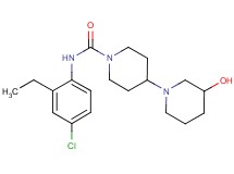 N-(4-chloro-2-ethylphenyl)-3-hydroxy-1,4'-bipiperidine-1'-carboxamide