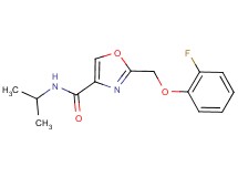 2-[(2-fluorophenoxy)methyl]-N-isopropyl-1,3-oxazole-4-carboxamide