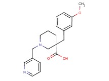 3-(3-methoxybenzyl)-1-(pyridin-3-ylmethyl)piperidine-3-carboxylic acid