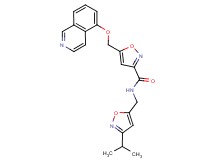 N-[(3-isopropyl-5-isoxazolyl)methyl]-5-[(5-isoquinolinyloxy)methyl]-3-isoxazolecarboxamide