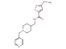 3-ethyl-N-{[1-(pyridin-4-ylmethyl)piperidin-4-yl]methyl}isoxazole-5-carboxamide