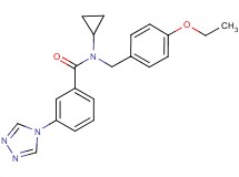 N-cyclopropyl-N-(4-ethoxybenzyl)-3-(4H-1,2,4-triazol-4-yl)benzamide