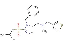 1-[1-benzyl-2-(isobutylsulfonyl)-1H-imidazol-5-yl]-N-methyl-N-(3-thienylmethyl)methanamine