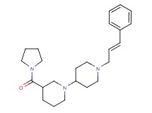 1'-[(2E)-3-phenylprop-2-en-1-yl]-3-(pyrrolidin-1-ylcarbonyl)-1,4'-bipiperidine