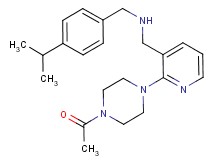 1-[2-(4-acetyl-1-piperazinyl)-3-pyridinyl]-N-(4-isopropylbenzyl)methanamine
