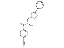 4-cyano-N-methyl-N-[(3-phenyl-5-isoxazolyl)methyl]benzamide