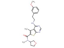4-{[2-(3-methoxyphenyl)ethyl]amino}-N,5-dimethyl-N-(tetrahydro-3-furanyl)thieno[2,3-d]pyrimidine-6-carboxamide
