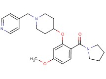 4-({4-[5-methoxy-2-(1-pyrrolidinylcarbonyl)phenoxy]-1-piperidinyl}methyl)pyridine