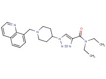 N,N-diethyl-1-[1-(8-quinolinylmethyl)-4-piperidinyl]-1H-1,2,3-triazole-4-carboxamide