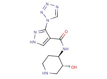 N-[rel-(3R,4R)-3-hydroxy-4-piperidinyl]-3-(1H-tetrazol-1-yl)-1H-pyrazole-4-carboxamide hydrochloride