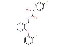 N-{[2-(2-fluorophenoxy)pyridin-3-yl]methyl}-2-(4-fluorophenyl)-2-hydroxyacetamide