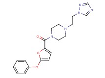 1-(5-phenoxy-2-furoyl)-4-[2-(1H-1,2,4-triazol-1-yl)ethyl]piperazine