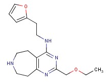 2-(ethoxymethyl)-N-[2-(2-furyl)ethyl]-6,7,8,9-tetrahydro-5H-pyrimido[4,5-d]azepin-4-amine dihydrochloride