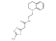 2-(5-amino-1,3,4-thiadiazol-2-yl)-N-[2-(3,4-dihydroquinolin-1(2H)-yl)ethyl]acetamide