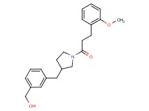 [3-({1-[3-(2-methoxyphenyl)propanoyl]pyrrolidin-3-yl}methyl)phenyl]methanol