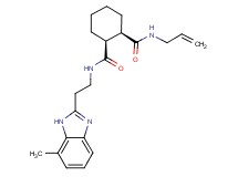(1R*,2S*)-N-allyl-N'-[2-(7-methyl-1H-benzimidazol-2-yl)ethyl]cyclohexane-1,2-dicarboxamide