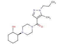 (1S*,2S*)-2-{4-[(5-methyl-1-propyl-1H-pyrazol-4-yl)carbonyl]-1-piperazinyl}cyclohexanol