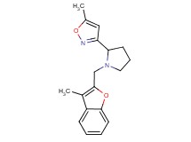 5-methyl-3-{1-[(3-methyl-1-benzofuran-2-yl)methyl]pyrrolidin-2-yl}isoxazole