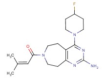 4-(4-fluoropiperidin-1-yl)-7-(3-methylbut-2-enoyl)-6,7,8,9-tetrahydro-5H-pyrimido[4,5-d]azepin-2-amine