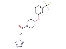 1-[3-(1H-1,2,4-triazol-1-yl)propanoyl]-4-[3-(trifluoromethyl)phenoxy]piperidine