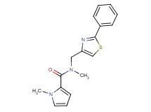 N,1-dimethyl-N-[(2-phenyl-1,3-thiazol-4-yl)methyl]-1H-pyrrole-2-carboxamide