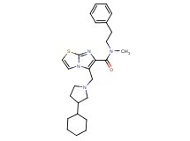 5-[(3-cyclohexyl-1-pyrrolidinyl)methyl]-N-methyl-N-(2-phenylethyl)imidazo[2,1-b][1,3]thiazole-6-carboxamide