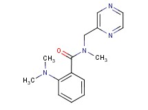 2-(dimethylamino)-N-methyl-N-(pyrazin-2-ylmethyl)benzamide