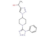 1-{1-[1-(1-phenyl-1H-tetrazol-5-yl)-4-piperidinyl]-1H-1,2,3-triazol-4-yl}ethanol