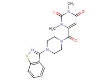 6-{[4-(1,2-benzisothiazol-3-yl)-1-piperazinyl]carbonyl}-1,3-dimethyl-2,4(1H,3H)-pyrimidinedione