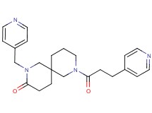 2-(pyridin-4-ylmethyl)-8-(3-pyridin-4-ylpropanoyl)-2,8-diazaspiro[5.5]undecan-3-one