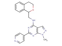 N-(3,4-dihydro-1H-isochromen-1-ylmethyl)-1-methyl-6-pyridin-4-yl-1H-pyrazolo[3,4-d]pyrimidin-4-amine