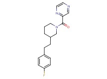 2-({3-[2-(4-fluorophenyl)ethyl]-1-piperidinyl}carbonyl)pyrazine