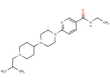 N-ethyl-6-[4-(1-isobutylpiperidin-4-yl)piperazin-1-yl]nicotinamide