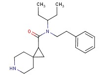 N-(1-ethylpropyl)-N-(2-phenylethyl)-6-azaspiro[2.5]octane-1-carboxamide