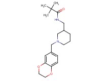N-{[1-(2,3-dihydro-1,4-benzodioxin-6-ylmethyl)piperidin-3-yl]methyl}-2,2-dimethylpropanamide