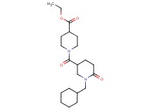 ethyl 1-{[1-(cyclohexylmethyl)-6-oxo-3-piperidinyl]carbonyl}-4-piperidinecarboxylate