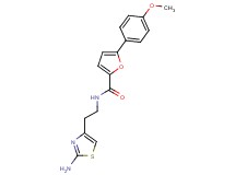 N-[2-(2-amino-1,3-thiazol-4-yl)ethyl]-5-(4-methoxyphenyl)-2-furamide