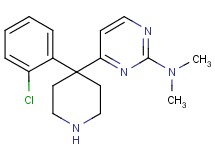 4-[4-(2-chlorophenyl)-4-piperidinyl]-N,N-dimethyl-2-pyrimidinamine hydrochloride