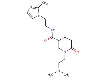 1-[2-(dimethylamino)ethyl]-N-[2-(2-methyl-1H-imidazol-1-yl)ethyl]-6-oxo-3-piperidinecarboxamide