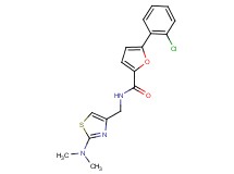 5-(2-chlorophenyl)-N-{[2-(dimethylamino)-1,3-thiazol-4-yl]methyl}-2-furamide