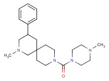 2-methyl-9-[(4-methyl-1-piperazinyl)carbonyl]-4-phenyl-2,9-diazaspiro[5.5]undecane