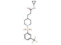 N-cyclopropyl-3-(1-{[3-(trifluoromethyl)phenyl]sulfonyl}-4-piperidinyl)propanamide