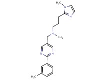 N-methyl-3-(1-methyl-1H-imidazol-2-yl)-N-{[2-(3-methylphenyl)pyrimidin-5-yl]methyl}propan-1-amine