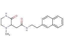 2-(1-methyl-3-oxo-2-piperazinyl)-N-[2-(2-naphthyl)ethyl]acetamide