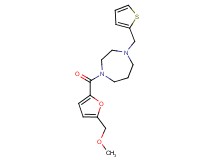 1-[5-(methoxymethyl)-2-furoyl]-4-(2-thienylmethyl)-1,4-diazepane