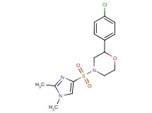 2-(4-chlorophenyl)-4-[(1,2-dimethyl-1H-imidazol-4-yl)sulfonyl]morpholine
