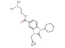 1-cyclohexyl-3-(cyclopropylmethyl)-N-[2-(dimethylamino)ethyl]-2-oxo-2,3-dihydro-1H-benzimidazole-5-carboxamide