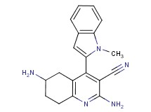 2,6-diamino-4-(1-methyl-1H-indol-2-yl)-5,6,7,8-tetrahydroquinoline-3-carbonitrile